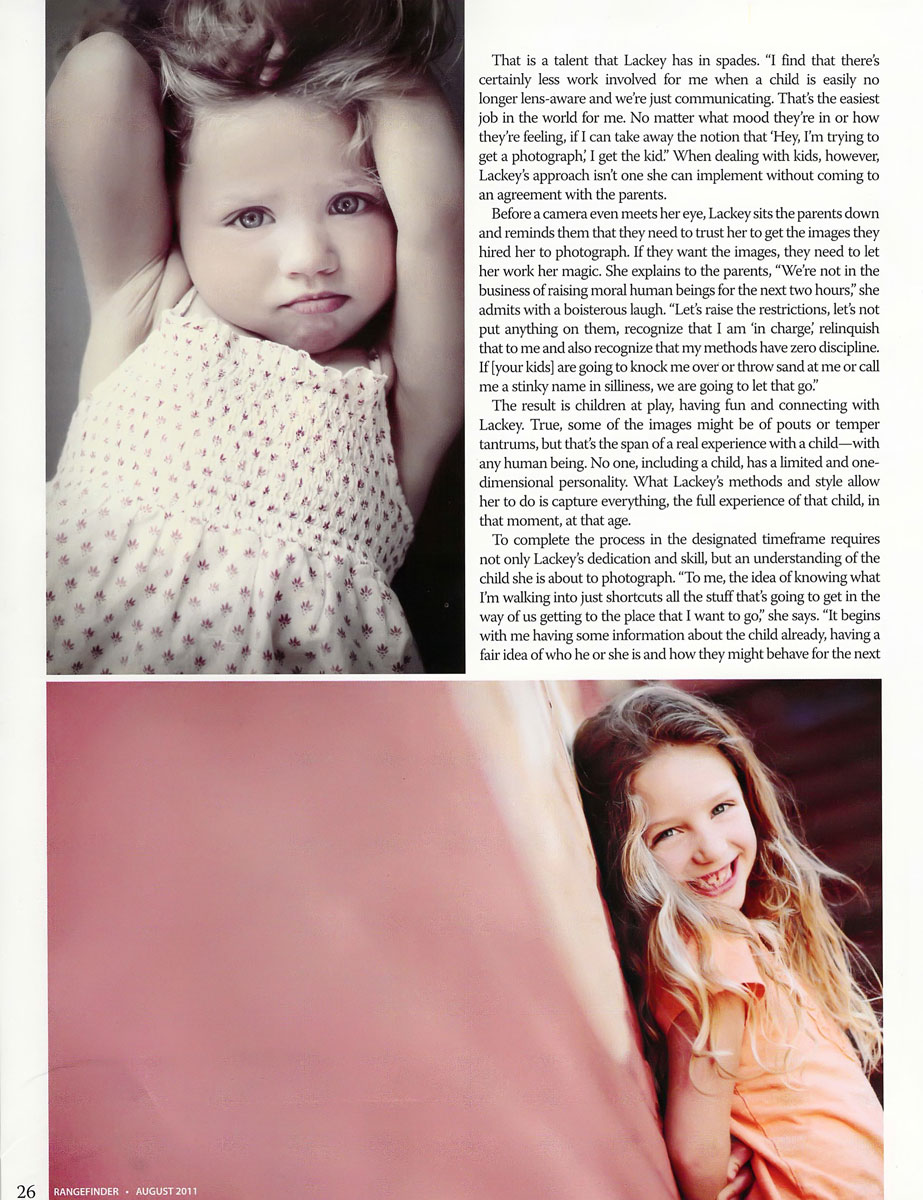 Rangefinder Magazine, August 2011 Tamara Lackey Photography