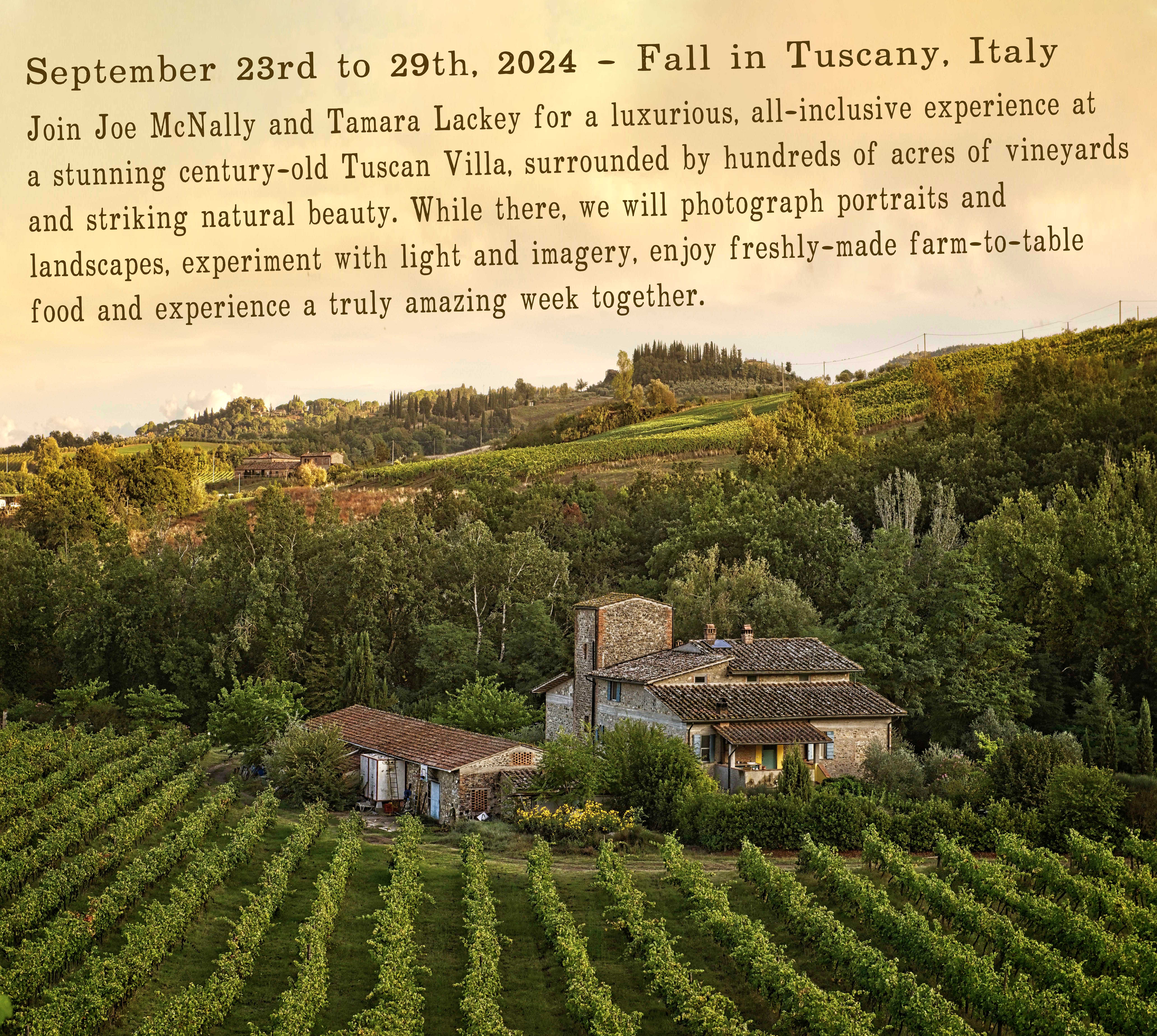 Tuscany Italy Tamara Lackey